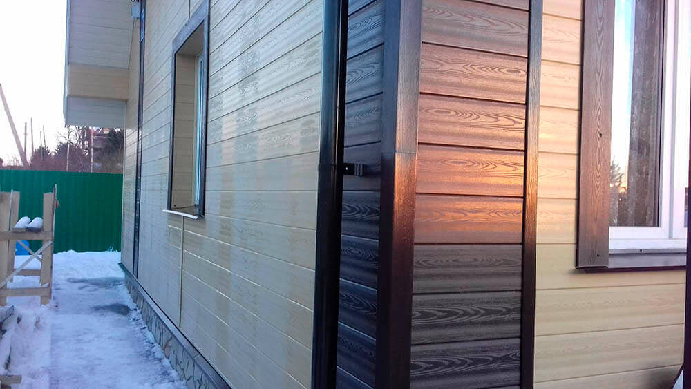 Монтаж фасада из ДПК