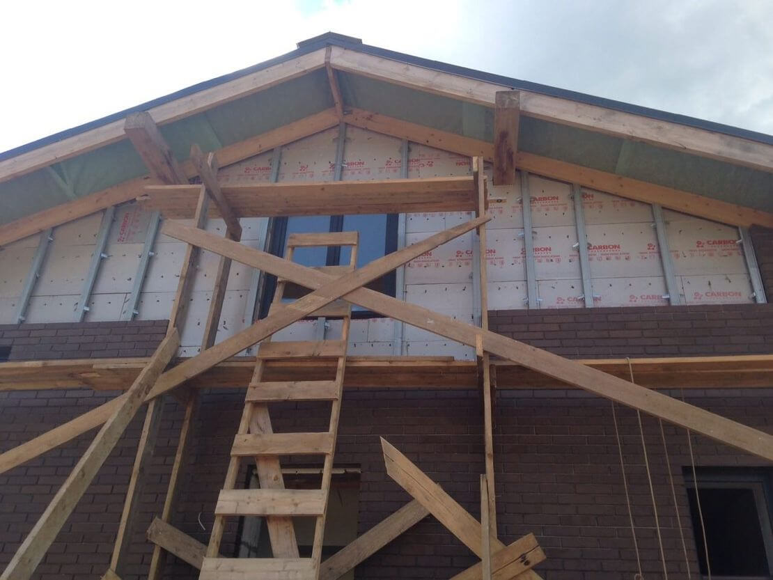 Монтаж вентилируемых фасадов из ДПК