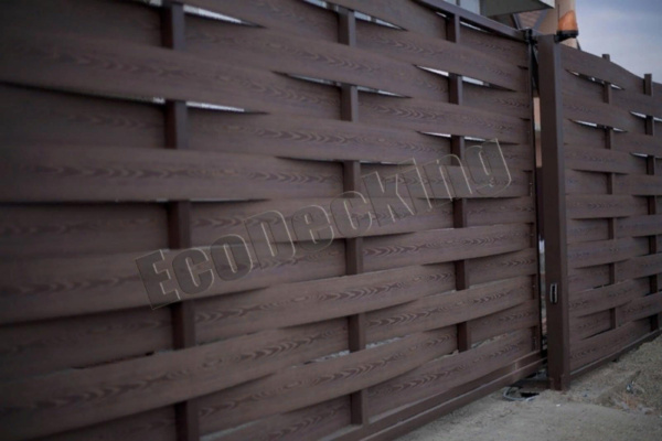 Забор плетеный горизонтальный