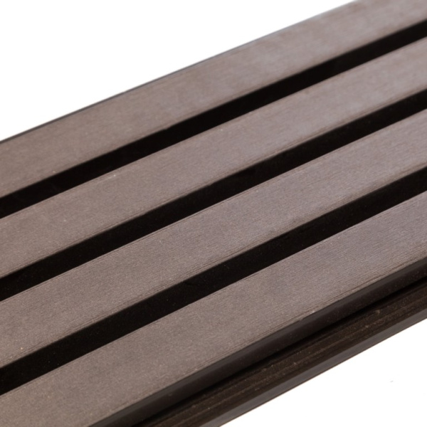 Фасадная доска Экодекинг Техно реечная 200х26х3000 Венге