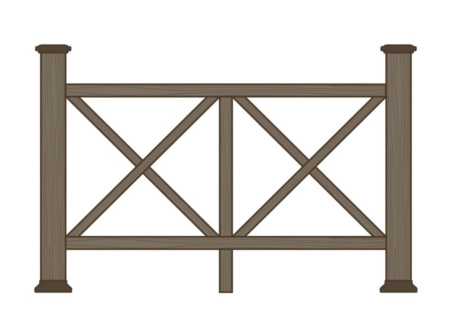 Ограждение из ДПК Экодекинг Эдинбург