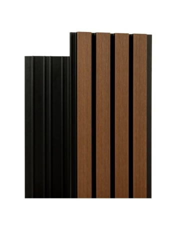 Фасадная реечная панель Экодекинг Скай коэкструзия 200х20х3000 Тик