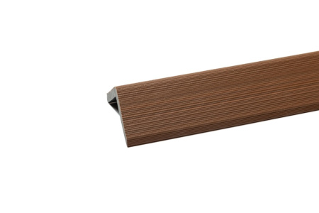 Уголок торцевой Экодекинг Скай коэкструзия 45х45х3000 Тик