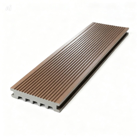 Террасная доска Экодекинг Базик полнотелая 140х20х4000 Графит