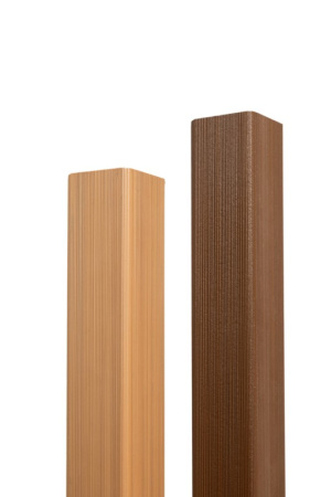 Уголок торцевой Экодекинг Скай коэкструзия 45х45х3000 Тик