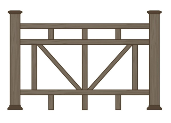Ограждение из ДПК Экодекинг Махаон