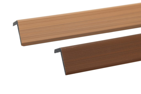 Уголок торцевой Экодекинг Скай коэкструзия 45х45х3000 Тик