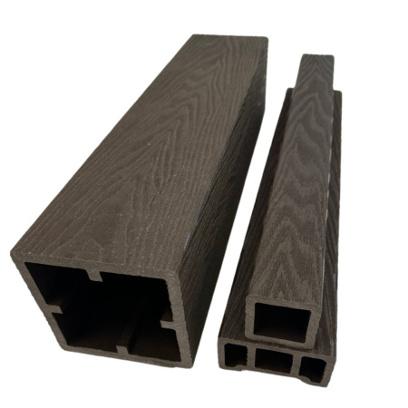 Поручень ограждений Экодекинг Техно 3D 90x45х3000 Шоколад